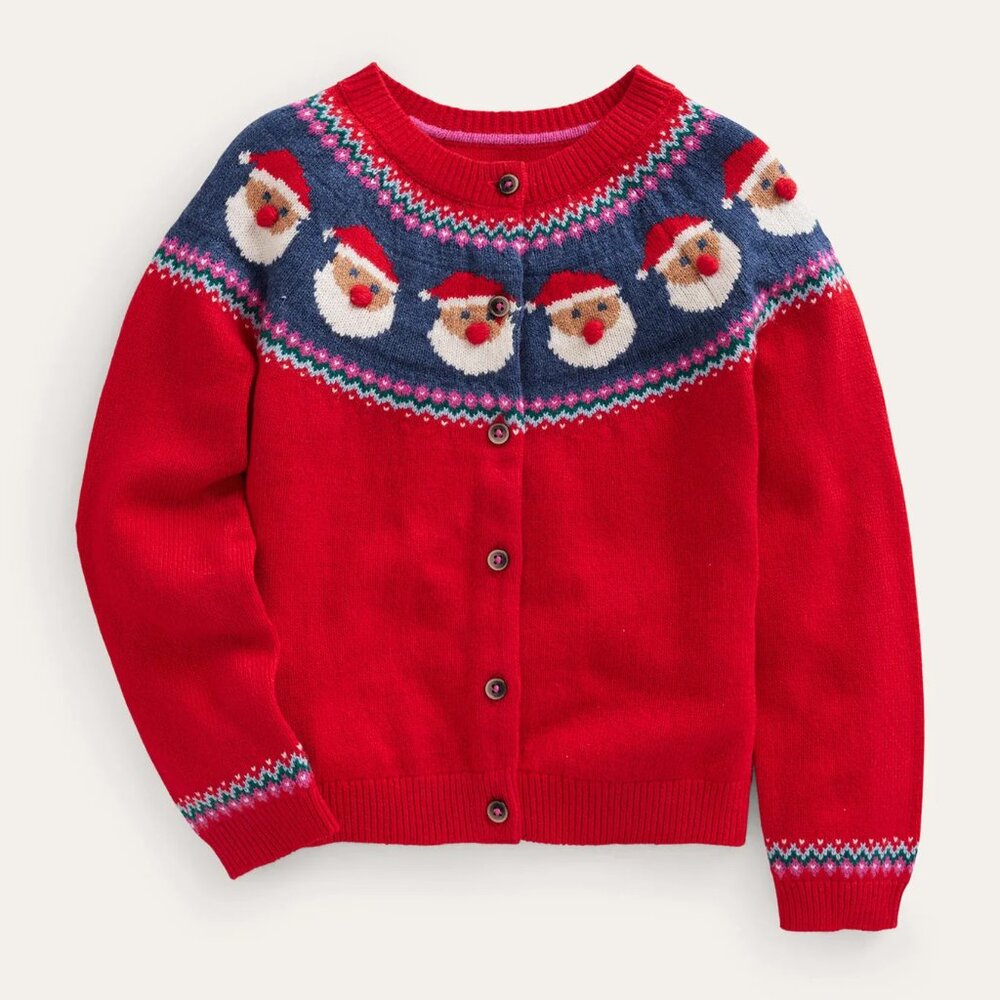 NWT Mini Boden Fun Fair Isle Cardigan